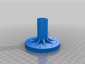 half-inch diameter pipe flange 3d print model - Mito3D