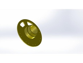 bobine para bobina filamène titulaire soutien 3d print model - Mito3D