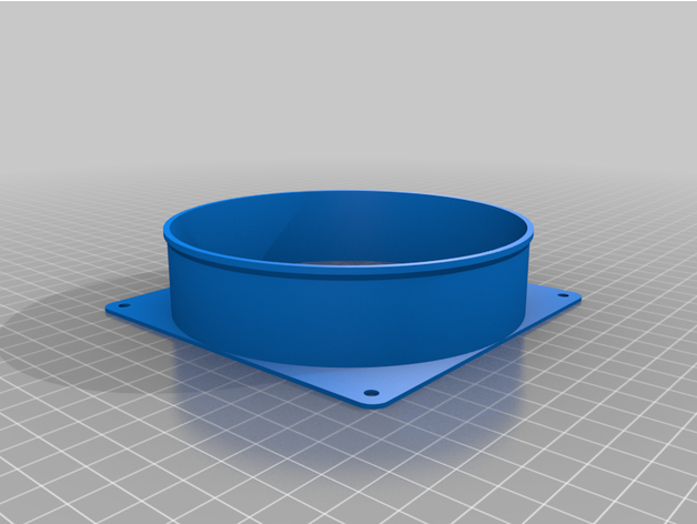 120mm fan duct customized 3D print model - Mito3D