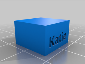 Katie tuğla özelleştirilmiş 3d print model - Mito3D