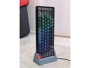 keychron k2 vertical charging dock nightstand keyboard 3d print model - Mito3D