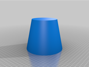 Codorna cone curto personalizado 3d print model - Mito3D