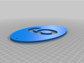 oval house number - 6 customized 3d print model - Mito3D