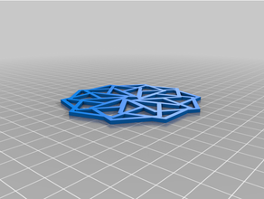 customized spirographic coaster 5 sided iteration 3d print model - Mito3D