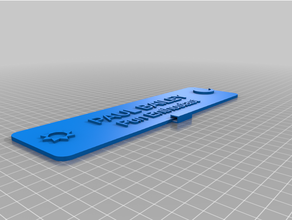 divertimento etichetta personalizzato 3d print model - Mito3D