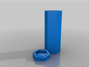 customized parametric polygonal lidded box 3d print model - Mito3D