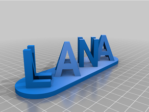 lana nana 2 personalizado 3d print model - Mito3D