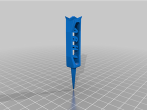 Golf Tee Design Schneeball angepasst 3d print model - Mito3D