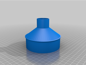 100mm 33mm hose adapter customized 3d print model - Mito3D