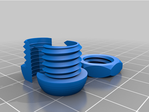 customized parametric cable gland diameter 10mm 3d print model - Mito3D