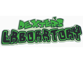 dexter laboratório logotipo hd desenho animado Cartoon Network desenhos animados rede dexters 3d print model - Mito3D