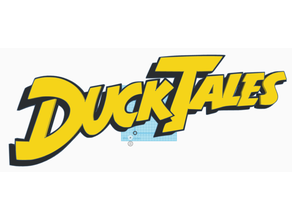Ducktales Logo hd Karikatur Cartoons Disney 3d print model - Mito3D