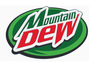 mountain dew logo hd soda 3d print model - Mito3D