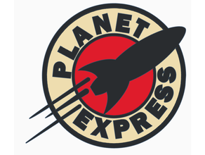 planète Express logo hd futurama 3d print model - Mito3D
