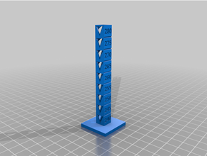 temp kalibrasyon kule 240 280 özelleştirilmiş 3d print model - Mito3D