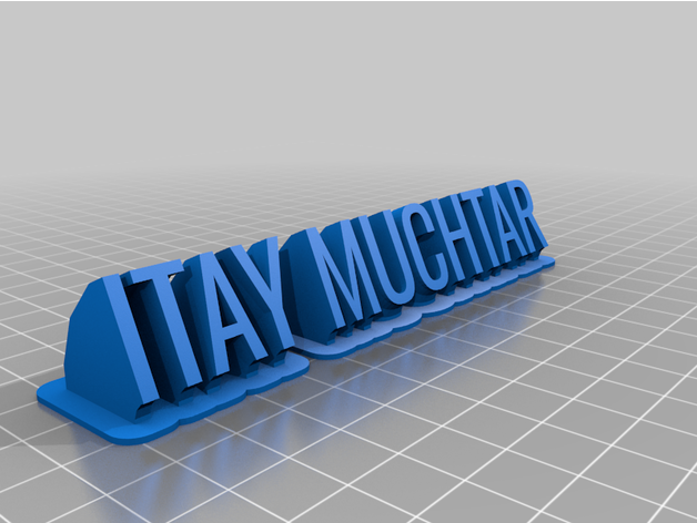 personalizado barriendo muchtar 3D print model - Mito3D