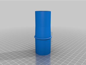 customized vacuum hose adapter 3d print model - Mito3D