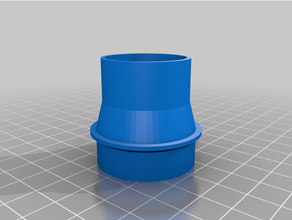 customized vacuum hose adapter 3d print model - Mito3D