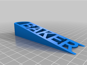 baker door customized 3d print model - Mito3D
