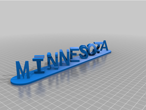 vikings ambigramme personnalisé 3d print model - Mito3D