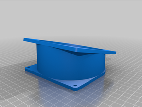 120mm fan angle mount customized 3d print model - Mito3D