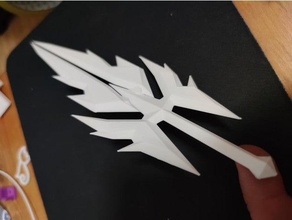 mu línea adivinar espada arcángel 3d print model - Mito3D