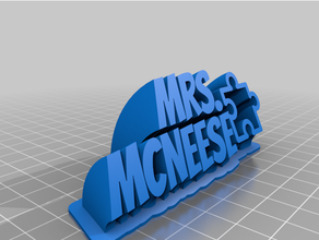 mcneese personalizzato 3d print model - Mito3D