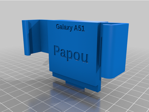 customized galaxy a51 alternative holder universal charging dock 3d print model - Mito3D