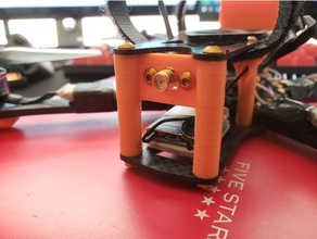 impulserc alien rear fpv antenna mount 5 inch drone impulse rc quadcopter vtx holder 3d print model - Mito3D