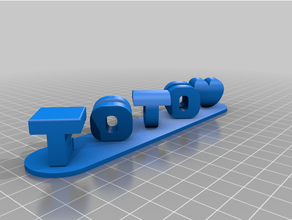 ambigram - 1 customized 3d print model - Mito3D