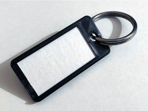 key tag ring label keychain keyring chain 3d print model - Mito3D