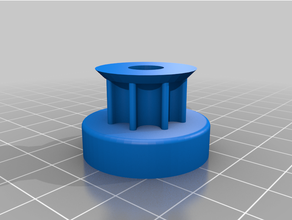 Rolle 8 mm Zähne angepasst 3d print model - Mito3D