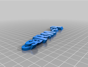 özelleştirilmiş Iamburny's Metin anahtarlık anahtar wades 3d print model - Mito3D