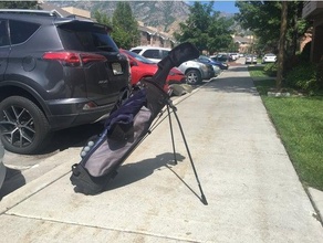 golf sırt çantası ayakta durmak ayak oynamak 3d print model - Mito3D