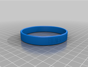 personalizado pulsera 3d print model - Mito3D