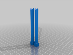 customized axis alignment posts 3d print model - Mito3D
