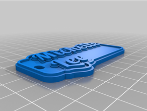 testkeychain personalizado 3d print model - Mito3D