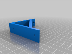 personalizado sencillo estante soporte personalizable tornillo agujeros 3d print model - Mito3D