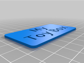 customized tof's custom stencil - parametric 3d print model - Mito3D