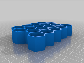 ja parametric honeycomb containers customized 3d print model - Mito3D
