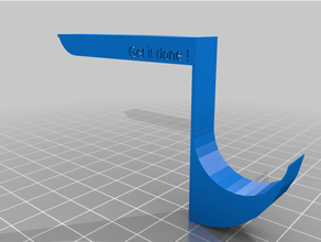 customized handset's hook monitor's corner motivation text customization enabled 3d print model - Mito3D