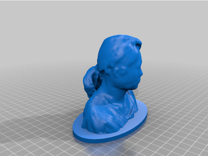 girl scanning result 3d print model - Mito3D