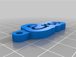eros isim etiketi özelleştirilmiş 3d print model - Mito3D