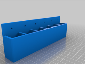6 pocket hanging storage box customized 3d print model - Mito3D