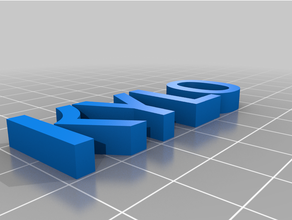 personalizado texto 3d print model - Mito3D