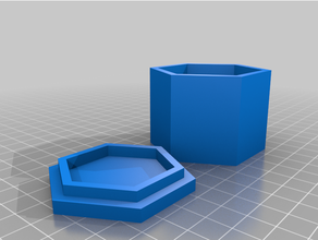angepasst parametrisch polygonal Deckel Box 3d print model - Mito3D