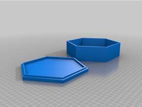 personalizado paramétrico poligonal tapado caja 3d print model - Mito3D