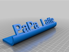plaq peets personalizzato 3d print model - Mito3D