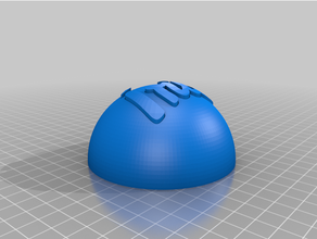 bola natal ris personalizado 3d print model - Mito3D
