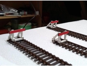 butoir heurtoir tampon echelle échelle infrastructure modelisme ferroviaire train electrique 3d print model - Mito3D